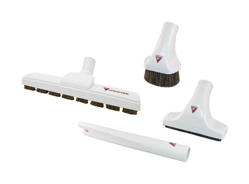 Cyclo Vac Cleaning Set 35' with Super Luxe 12'' Brush & 5 Year Warranty.