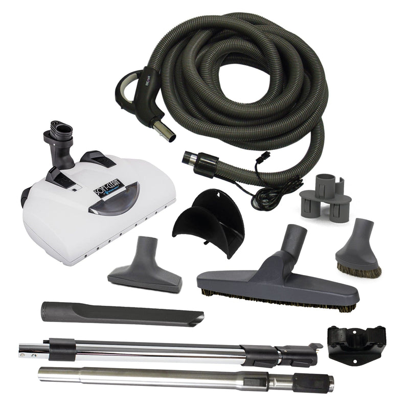 WesselWerk Soft Clean Central Vacuum Cleaning Set - 30' Hose.