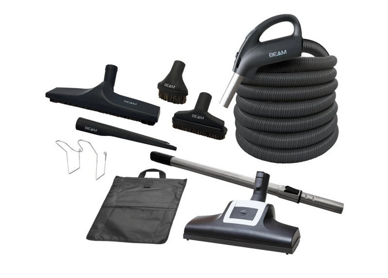 Beam 345NA Central Vacuum Black Edition with 35' Beam Multi-Floor Cleaning Set