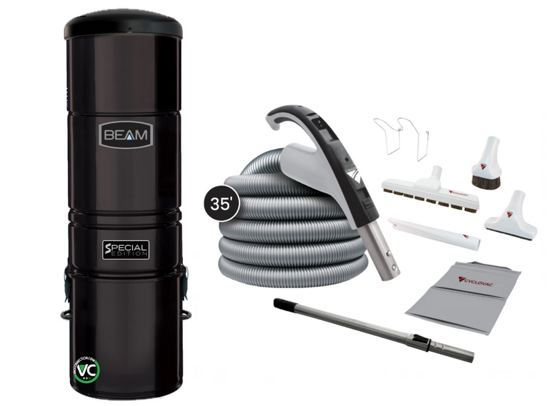 Beam 335 Special Edition Central Vacuum with Luxe Cleaning Set - 35' Hose