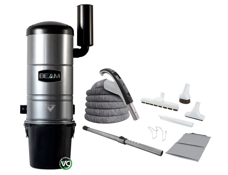 Beam 345A Central Vacuum with Luxe Cleaning Set