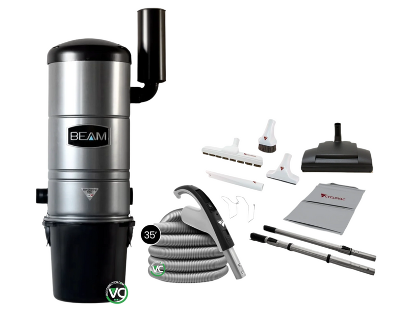 Beam 345A Central Vacuum with Wessel Cleaning Set