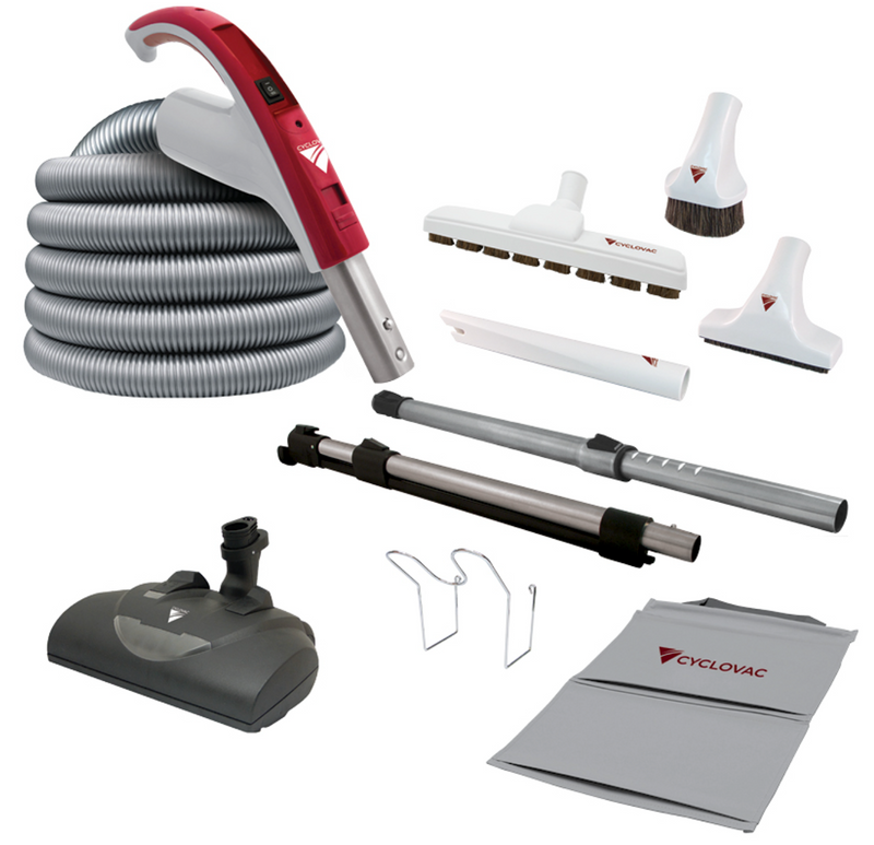Cyclovac Central Vacuum VM2024 Special Edition | 35' Wessel EBK360 Cleaning Set
