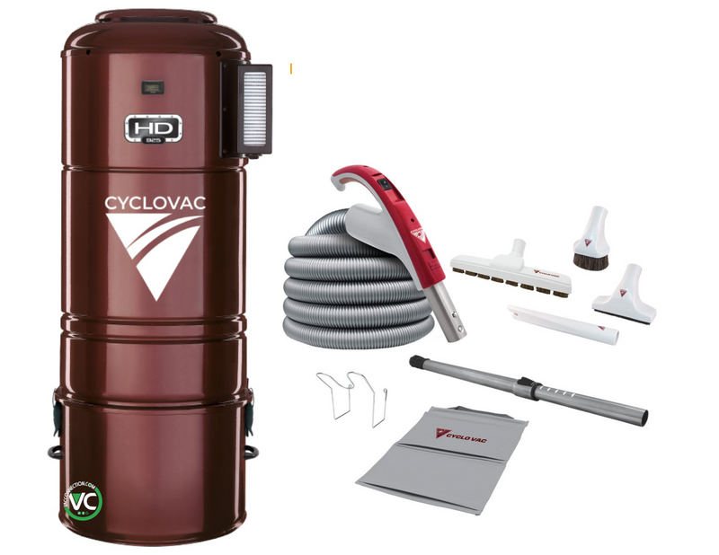 Cyclovac Central Vacuum HD925 with 35' Luxe Cleaning Set