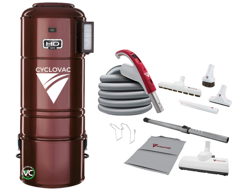 Cyclovac Central Vacuum HD925 with 35' Turbo Luxe Cleaning Set