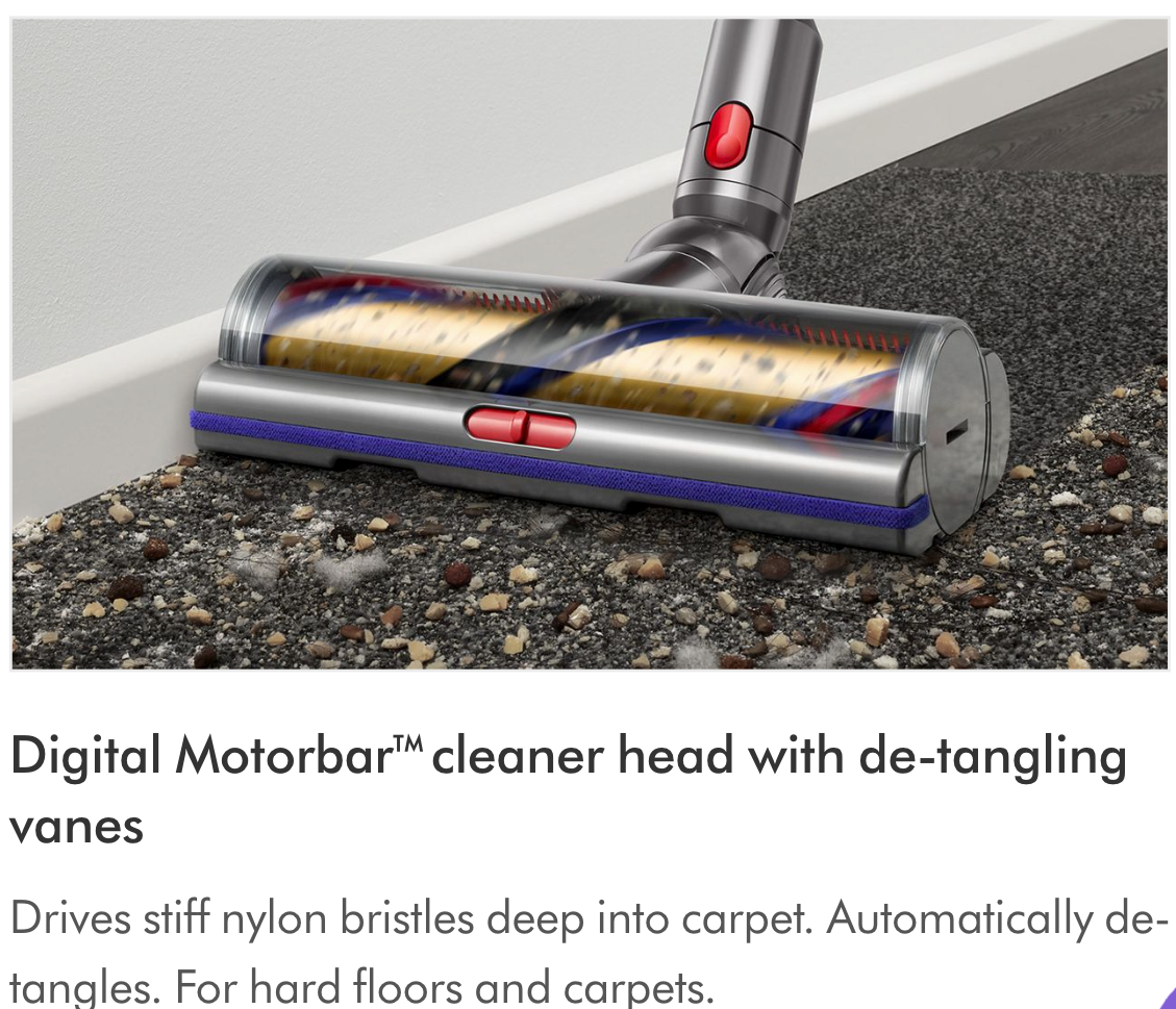 Dyson Torque Drive & Digital Motorbar Head for V11 & V15 Models