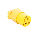 Electrical Plug - 3 prong Female Yellow