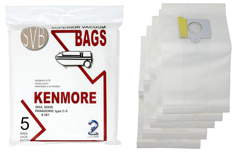 Kenmore / Panasonic Type C-5 Vacuum Bags (5 pack)