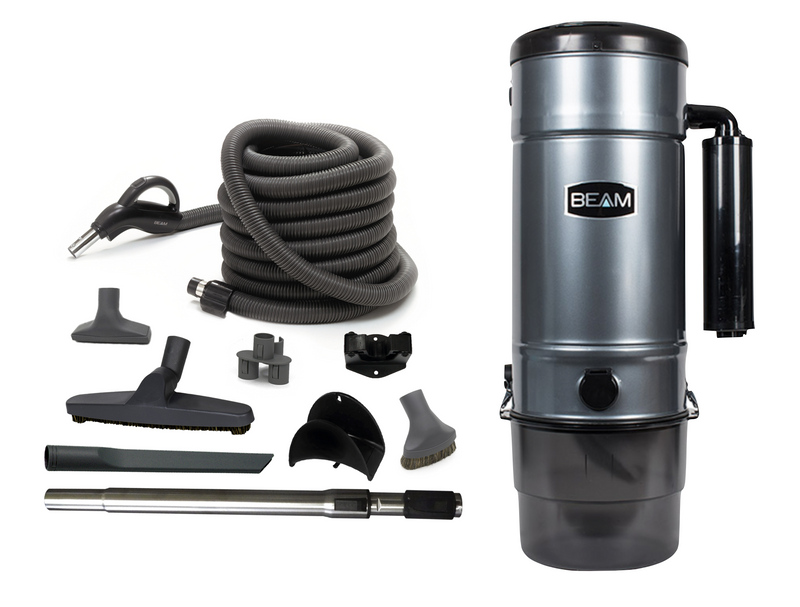 Beam SC398 Central Vacuum with Beam Deluxe Air Cleaning Set 35' Hose