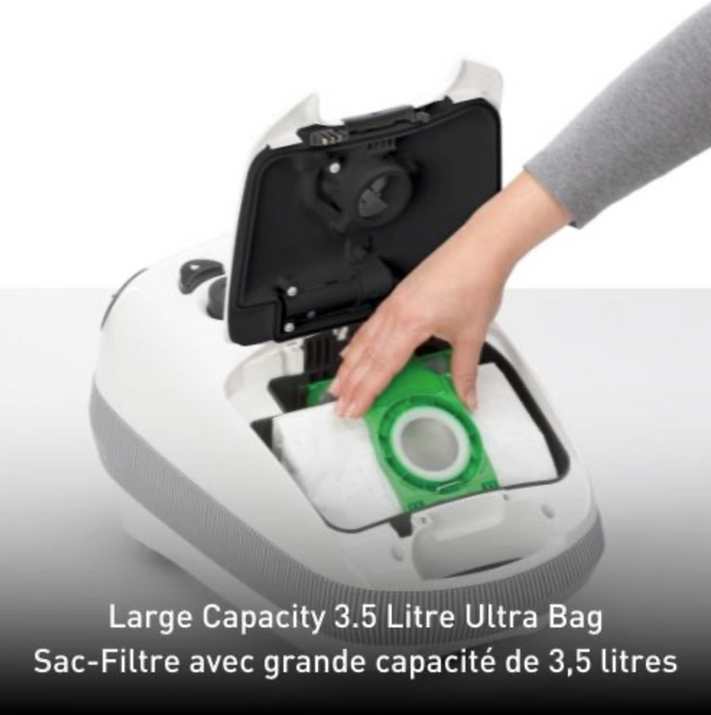 SEBO Airbelt E3 Premium Canister Vacuum | White