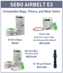 SEBO Airbelt E2 Turbo Canister Vacuum in Pastel Mint