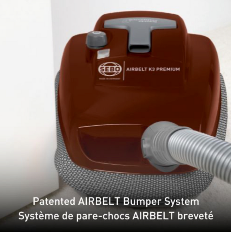 SEBO Airbelt K3 Premium Canister Vacuum in Red