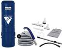 Cyclo Vac AZURE Central Vacuum  Special Edition | Super Luxe Cleaning Set 35'