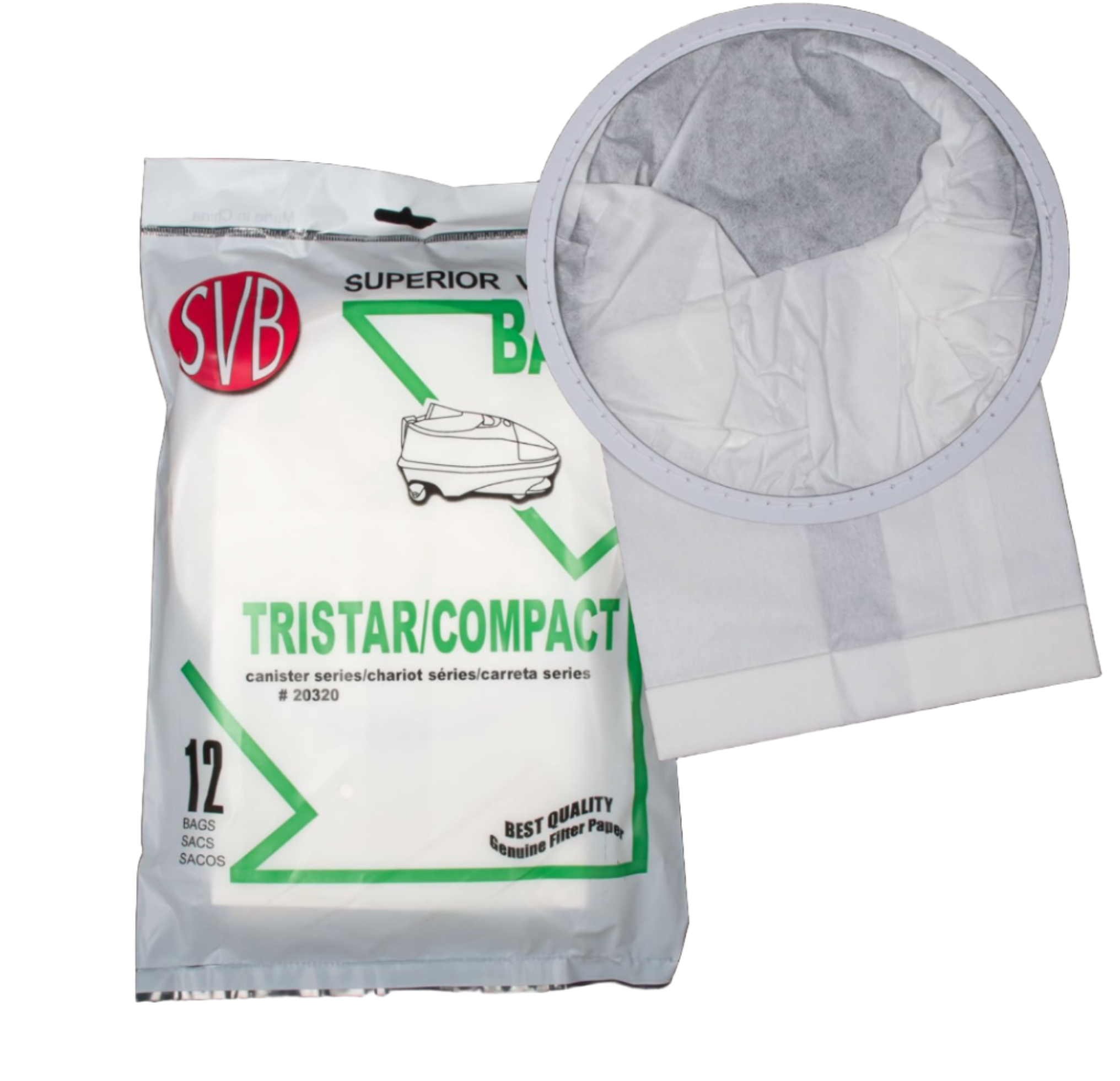 EnviroCare 36-Pack TRISTAR Compact Canister Vacuum Cleaner Bags – Universal Fit