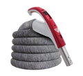 Premium 35' Low Voltage Central Vacuum Hose ( Soft Cover & 24 volt with switch )
