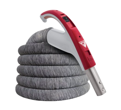 Premium Central Vacuum 35' Soft Touch Hose - 24 Volt