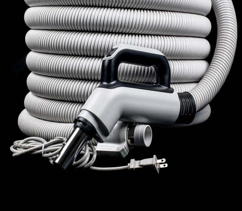 Central Vacuum Hose with 110/24 volt 3 Way Switch in 30' & 35'.