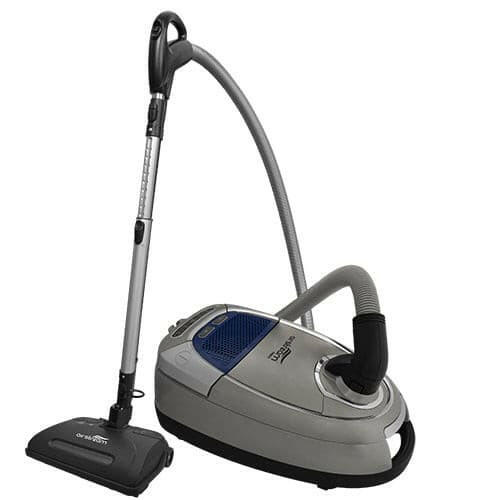 Airstream AS300, 1400 watts. Full-size canister vacuum with Deluxe power nozzle, HEPA filtration and HEPA bag.