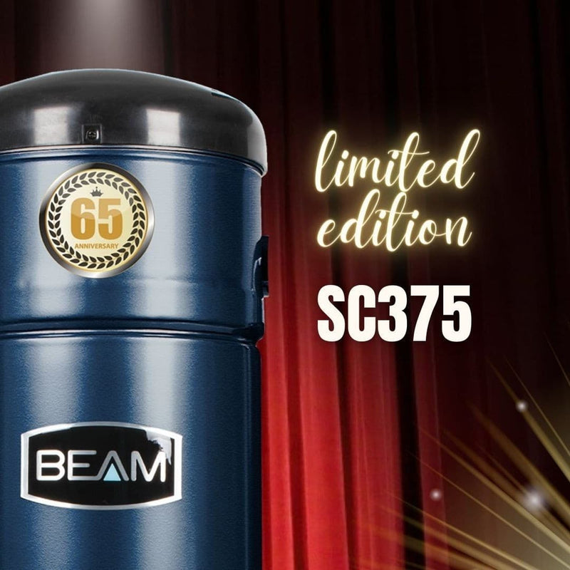 BEAM SC375 Central Vacuum 65th Anniversary Edition | Premier Air Cleaning Set - 33' Hose.