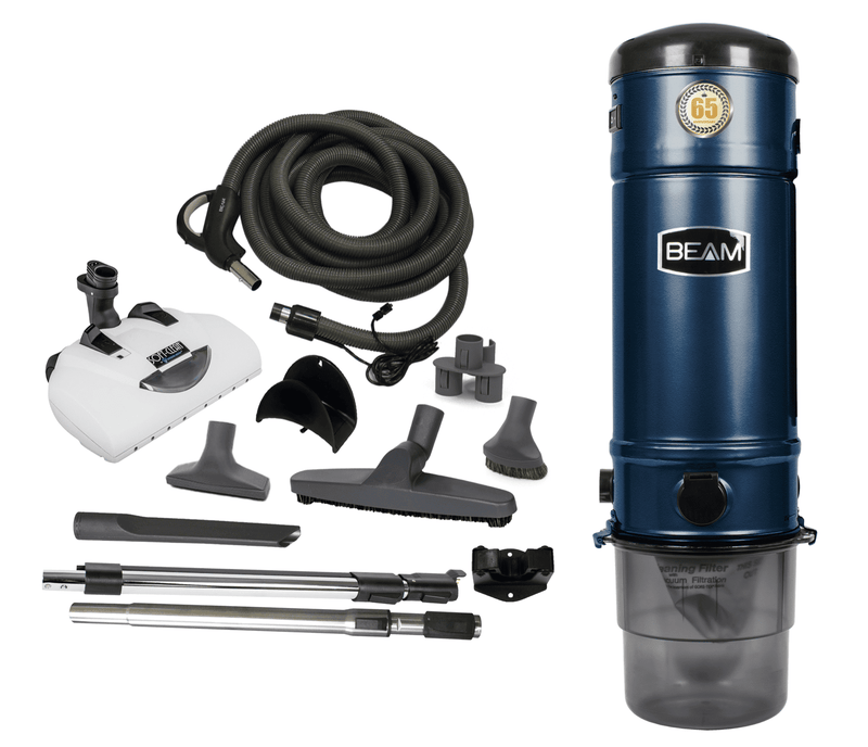 BEAM SC375 Central Vacuum 65th Anniversary Edition | Soft Clean Cleaning Set - 30' Hose.